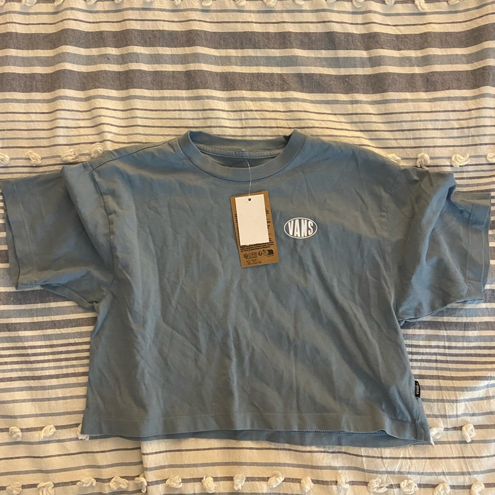 Vans Kids Short Sleeve Tee in Soft Blue